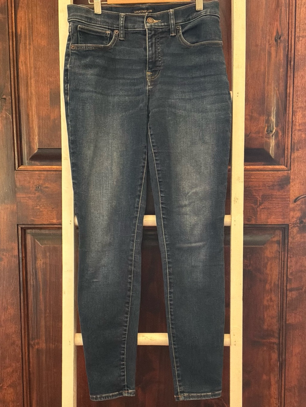 Lucky Brand Dark Blue Skinny Jeans - Faded Indigo Wash
